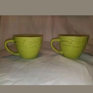 Beautiful Rustic Caldo Freddo Teacups Mugs 2